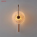 applique murale led ronde en verre de luxe pour éclairage artistique