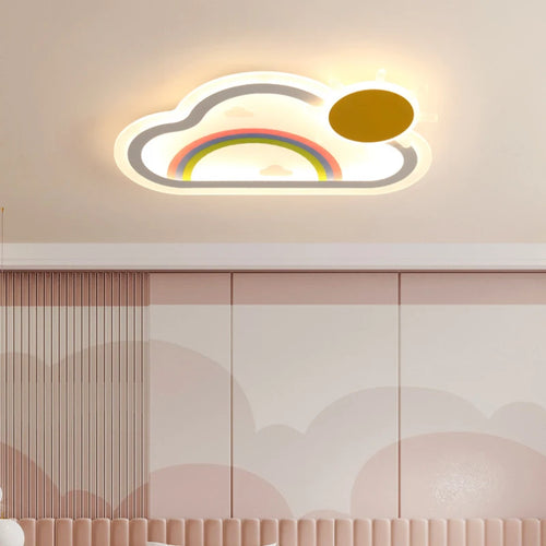 LED-Deckenleuchte Regenbogenwolke für das Kinderzimmer - vue 6 sur 8