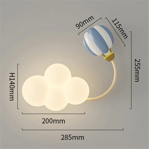 applique murale led avion pour enfants décorative et ludique - vue 13 sur 12