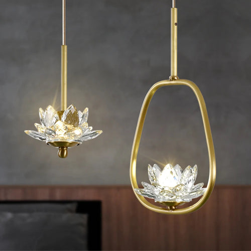 Suspension LED en cristal Zen