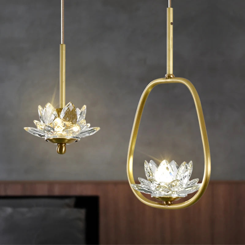 Suspension LED en cristal Zen - vue 3 sur 10
