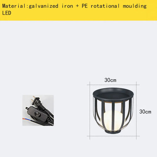 Solar-Stehleuchte im modernen Stil mit Acrylkugel und Metallstecker - vue 9 sur 18