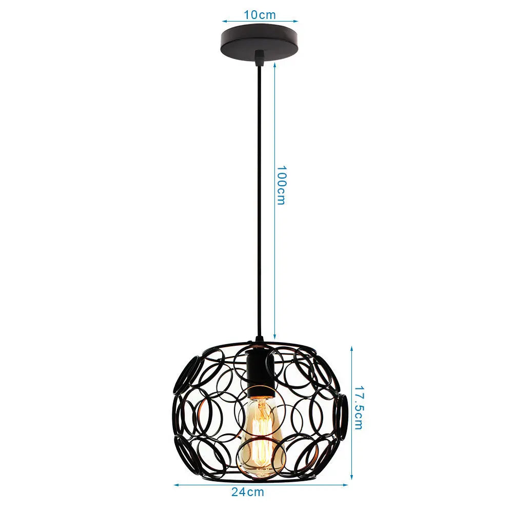suspension rétro industrielle style loft vintage pour intérieur - vue 15 sur 30