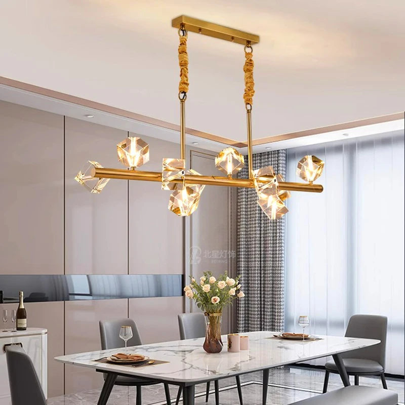 home decorationPendant lights, luxury crystal living room chandelier, dining room Pendant lamp, ceiling light, indoor lighting - vue 6 sur 6