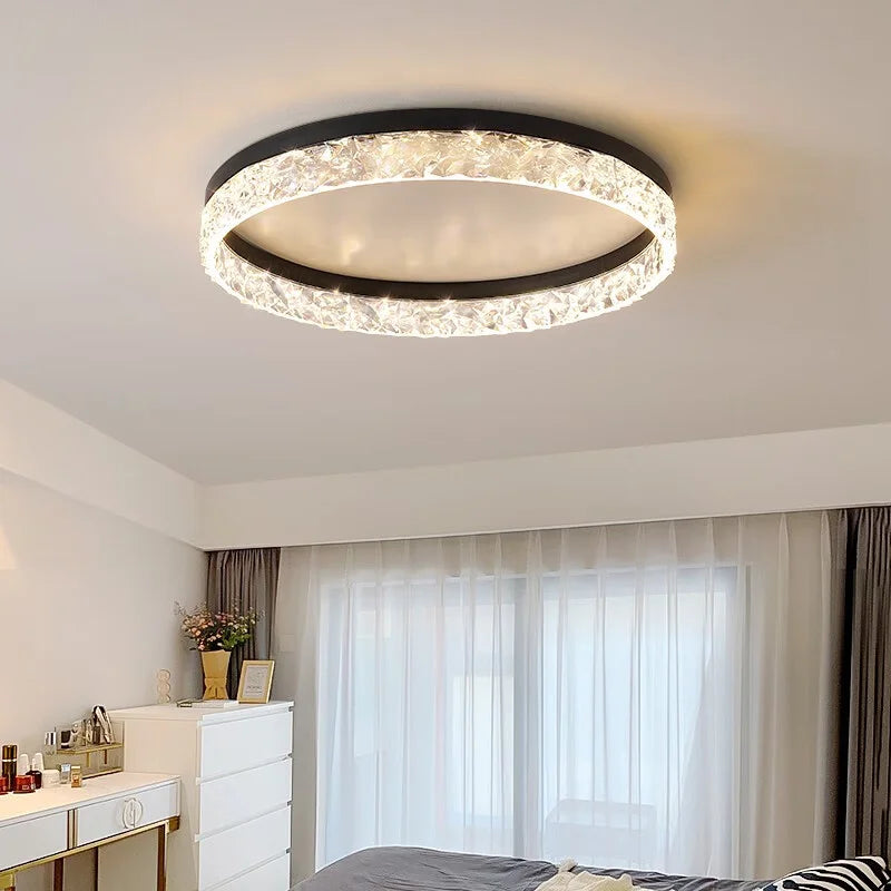 plafonnier nordique moderne à leds réglable et brillant - vue 4 sur 15