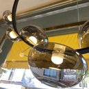 Kronleuchter LED Design Minimalistisch aus Leder und Glas für Dekoration
