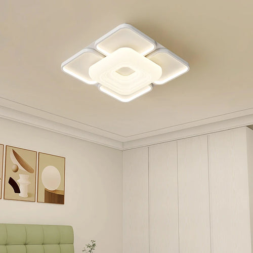 Moderne nordische LED-Deckenleuchte für das Wohnzimmer, minimalistisch und atmosphärisch - vue 2 sur 10