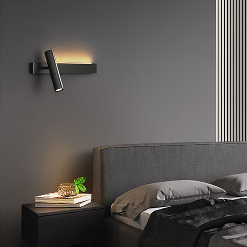 Applique murale minimaliste LED avec spot Irvinne - vue 4 sur 8