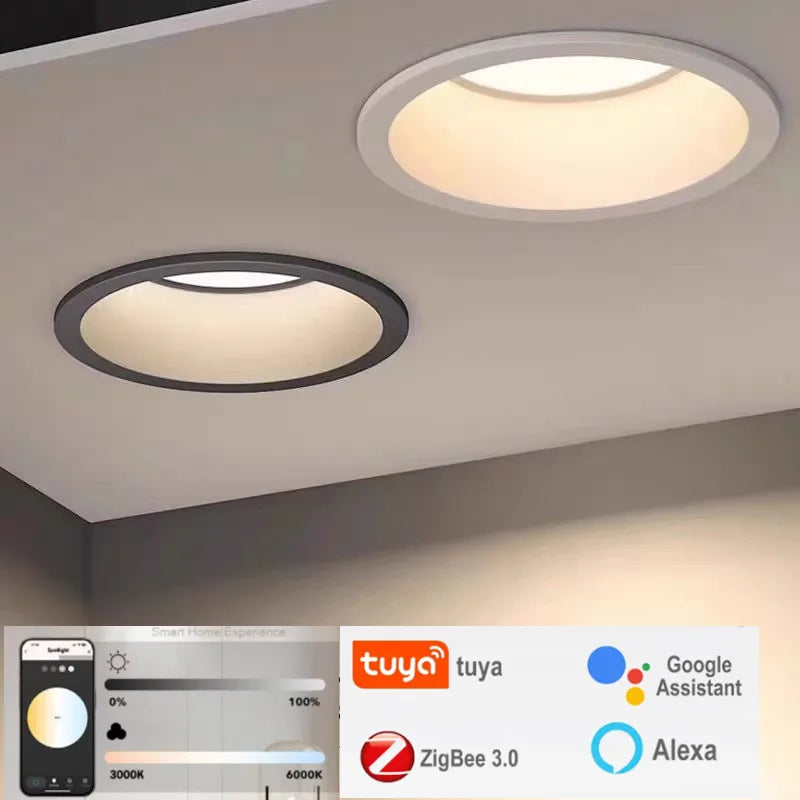 plafonnier led zigbee 30 éclairage intérieur intelligent à intensité variable - vue 3 sur 8