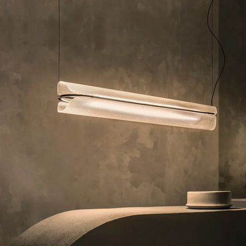 Moderne LED-Pendelleuchte mit verstellbarem Kabel für Bar und Büro - vue 2 sur 12