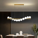 lustre créatif en verre pour bar et restaurant avec fil réglable