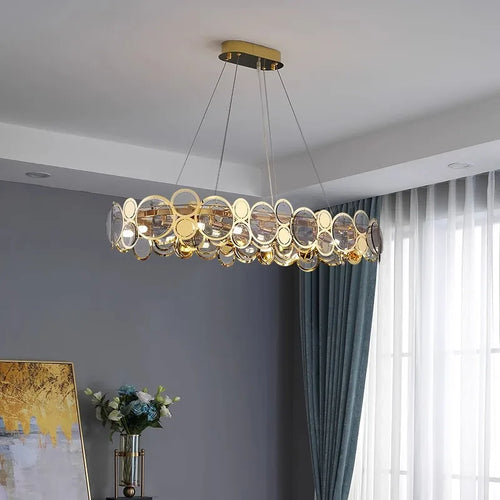 Moderner LED-Kronleuchter Luxus für Innenbeleuchtung - vue 6 sur 16