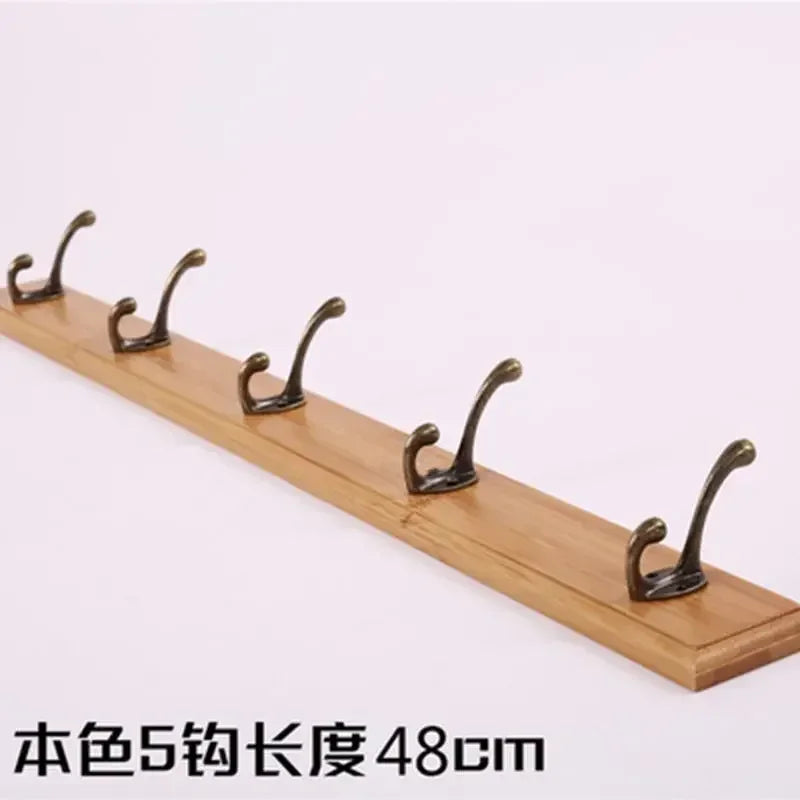 porte-manteau mural en bois pour rangement pratique - vue 17 sur 23