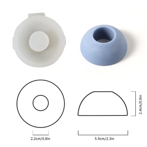 moule à bougie en silicone pour créations artisanales parfumées