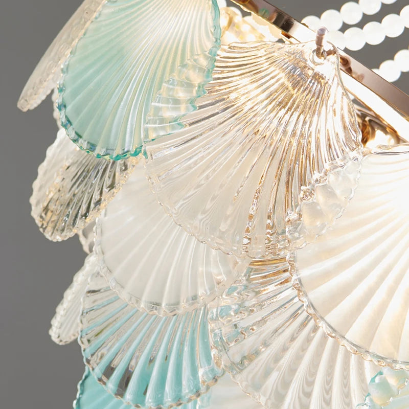 lustre moderne en verre pour salon cuisine et salle à manger - vue 5 sur 5