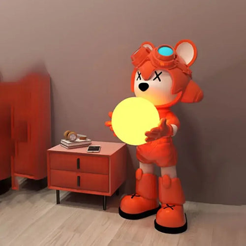 lampadaire ours interstellaire lumineux pour enfants décoratif