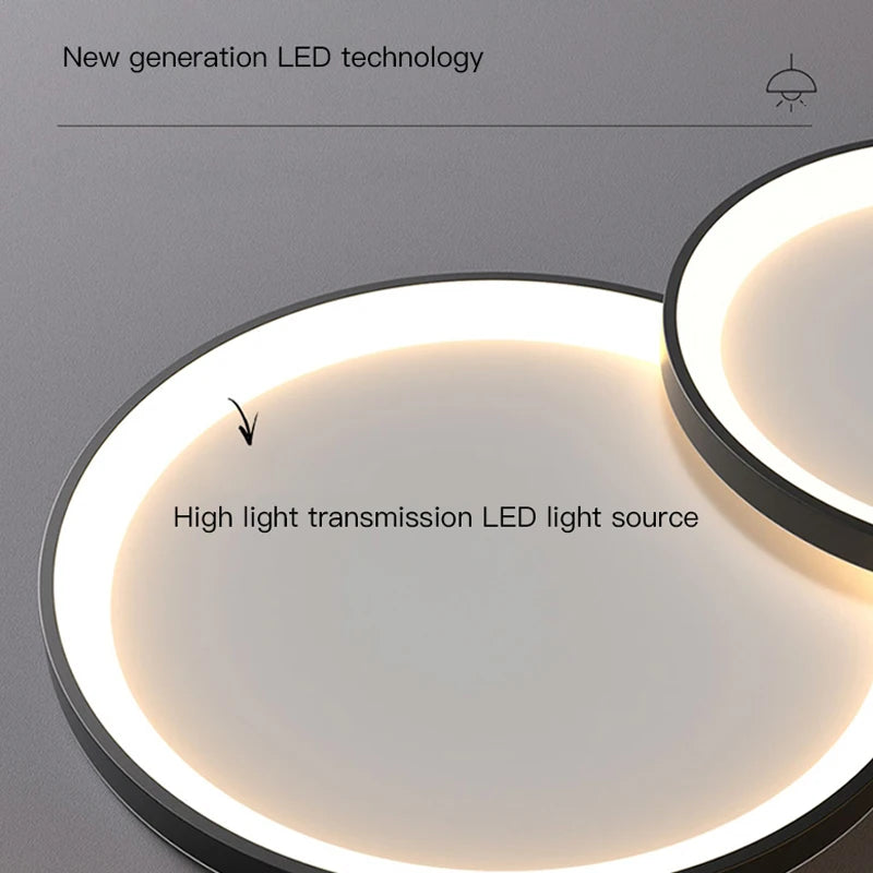 lustre led minimaliste moderne pour intérieur tendance 2023 - vue 6 sur 12
