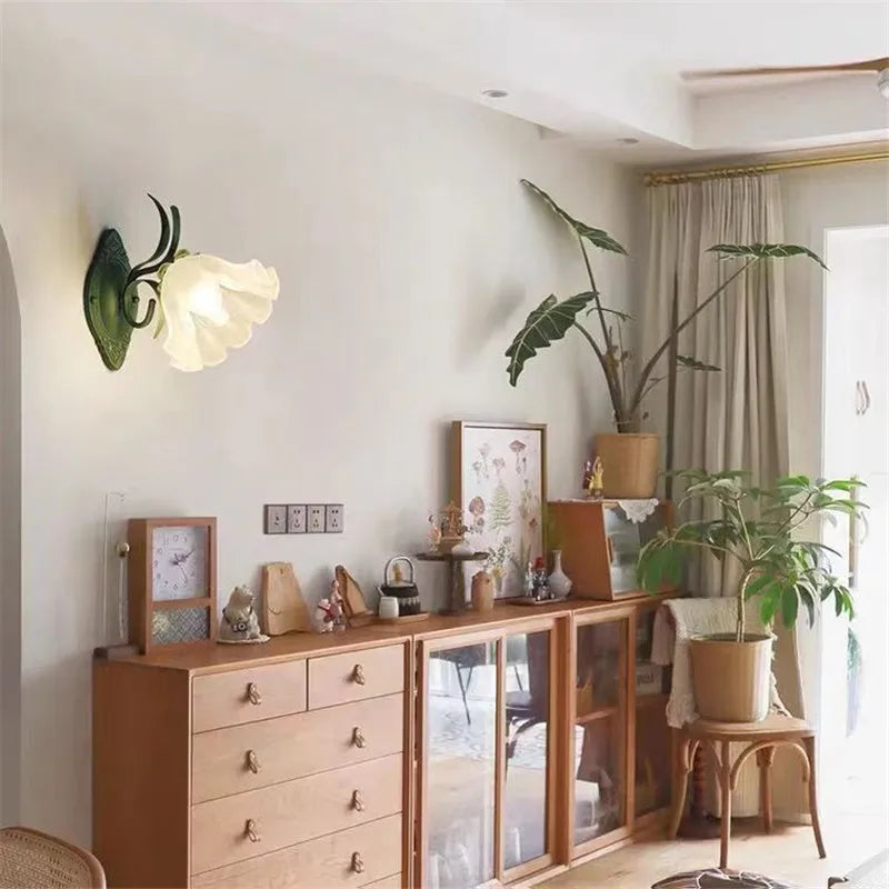 Applique murale Vintage à fleurs rurales françaises - vue 4 sur 7