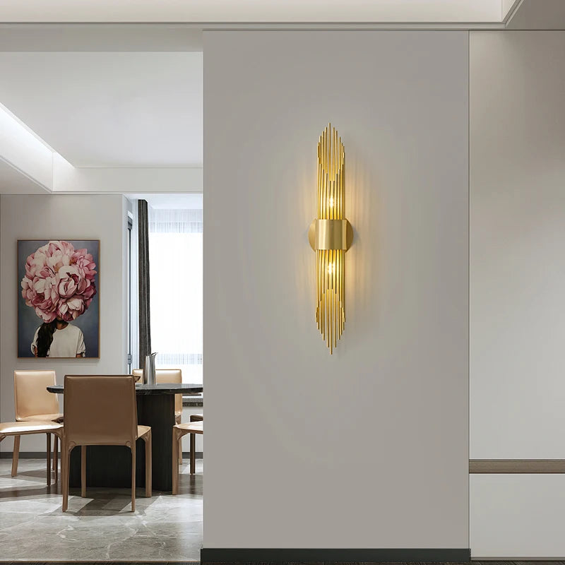applique murale rétro en cuivre pour décoration intérieure élégante - vue 4 sur 8