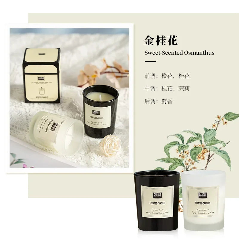 bougie aromathérapie parfumée plantes européennes pour air pur et décoratif - vue 15 sur 19