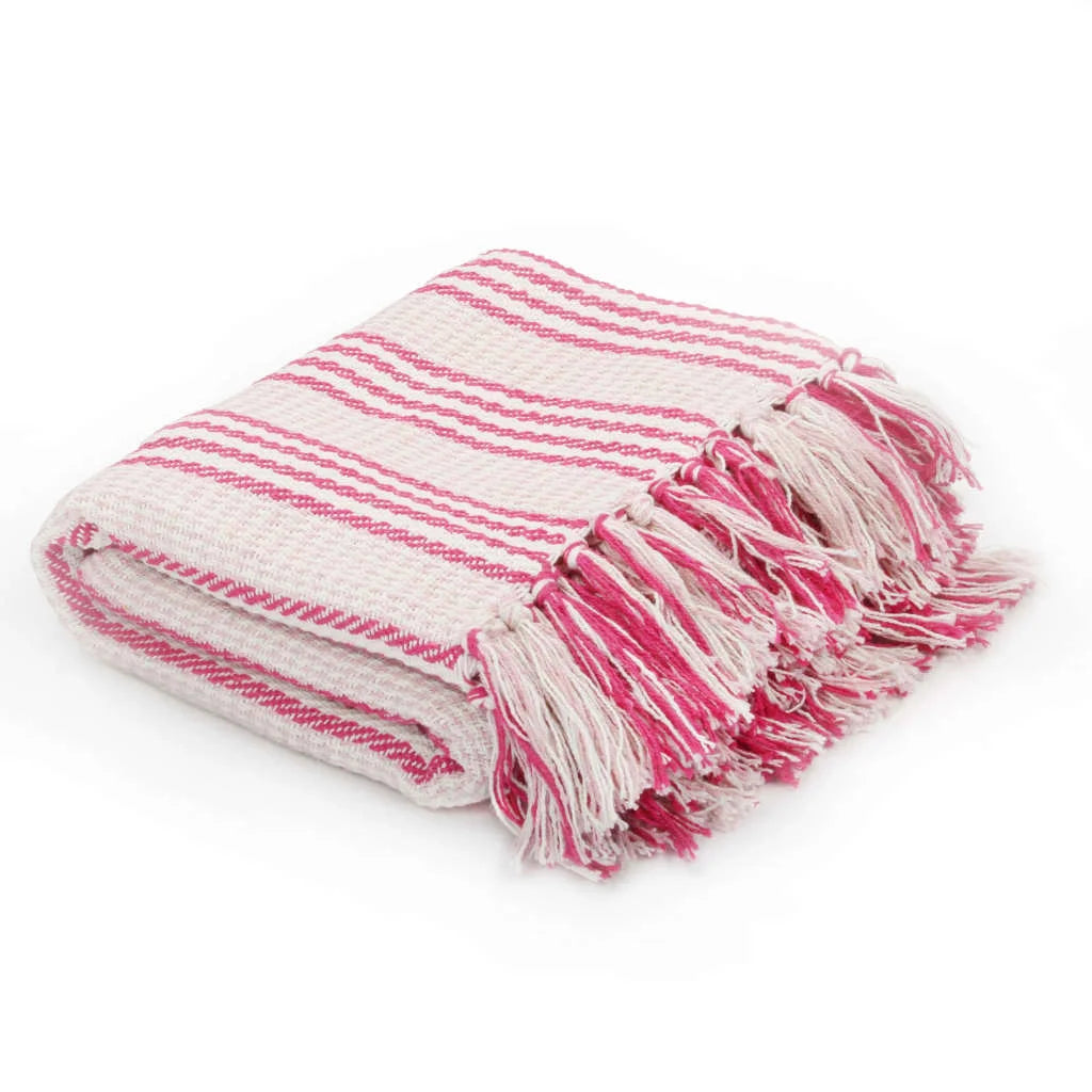 Plaid coton chevrons doux confortable pour salon chambre - vue 15 sur 17