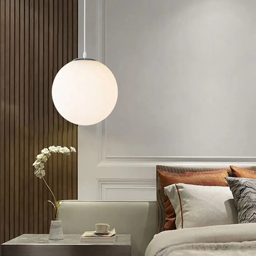boule de verre suspension moderne pour restaurant hôtel - vue 4 sur 7