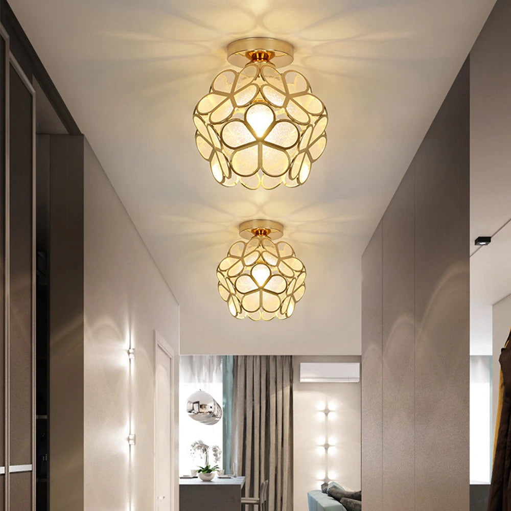 plafonnier moderne en cristal led pour décoration luminaire - vue 7 sur 7