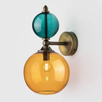 applique murale en verre coloré moderne pour intérieur créatif