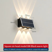 applique murale solaire led moderne pour extérieur décoratif