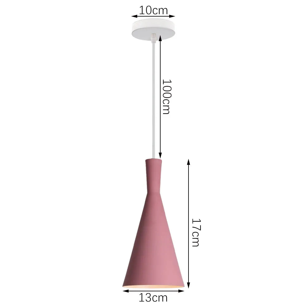 suspension nordique en aluminium rétro pour éclairage intérieur - vue 16 sur 20