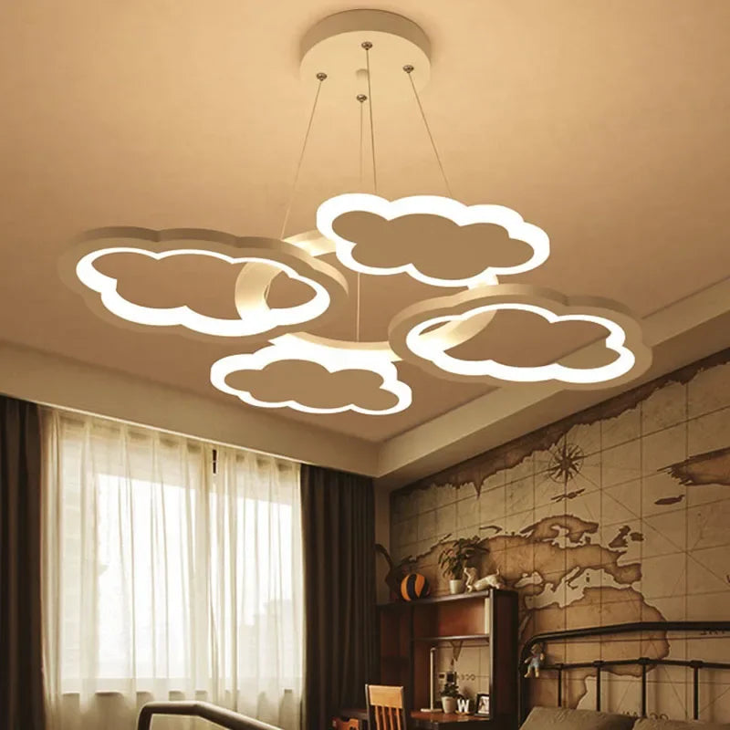 lustre led moderne créatif pour chambre enfant et salon intérieur - vue 4 sur 13
