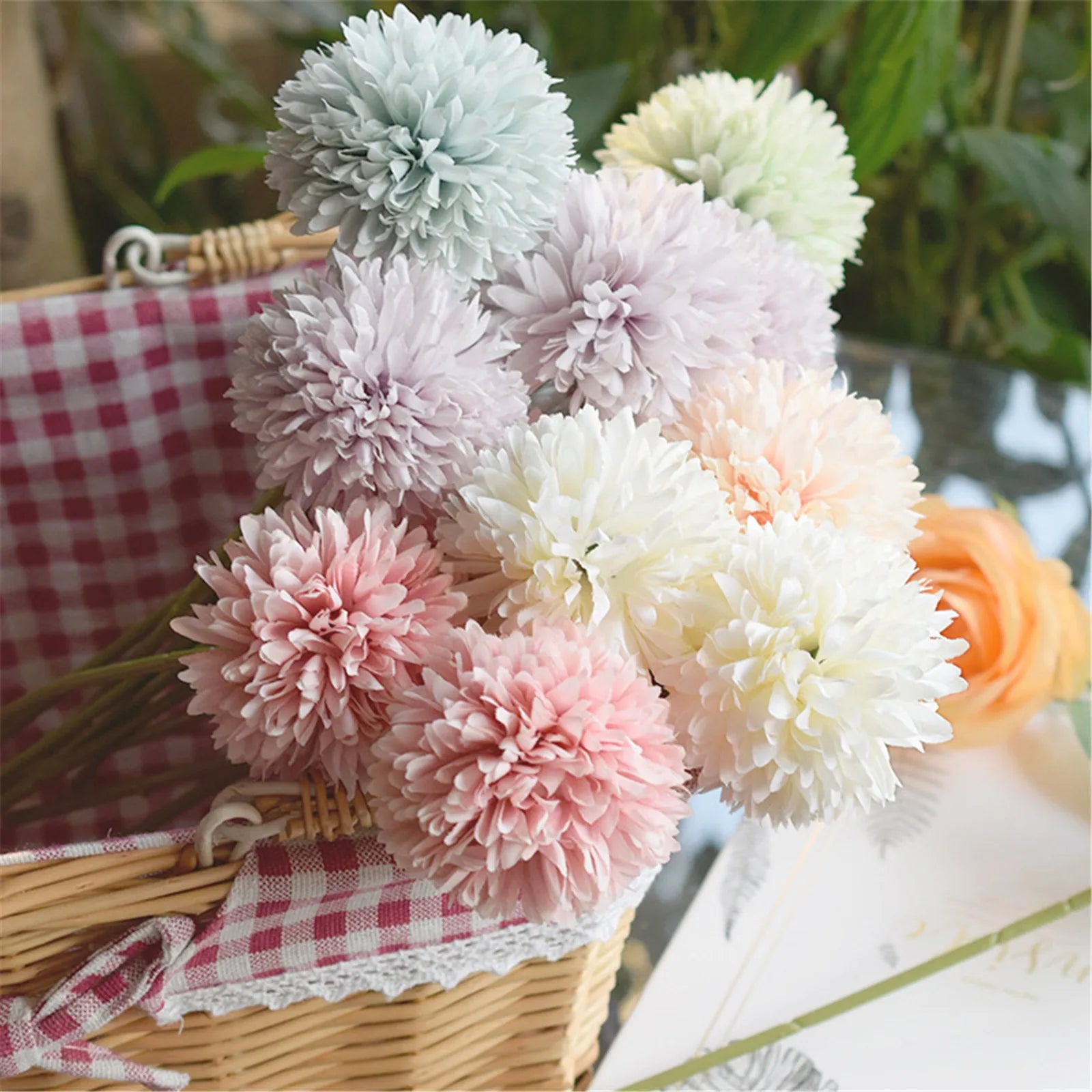 fleurs d'hortensia artificielles pour décoration de mariage et table - vue 4 sur 10