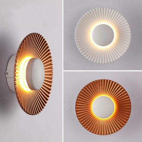Moderne LED-Wandleuchte in Scheibenform für die Innendekoration - vue 2 sur 10