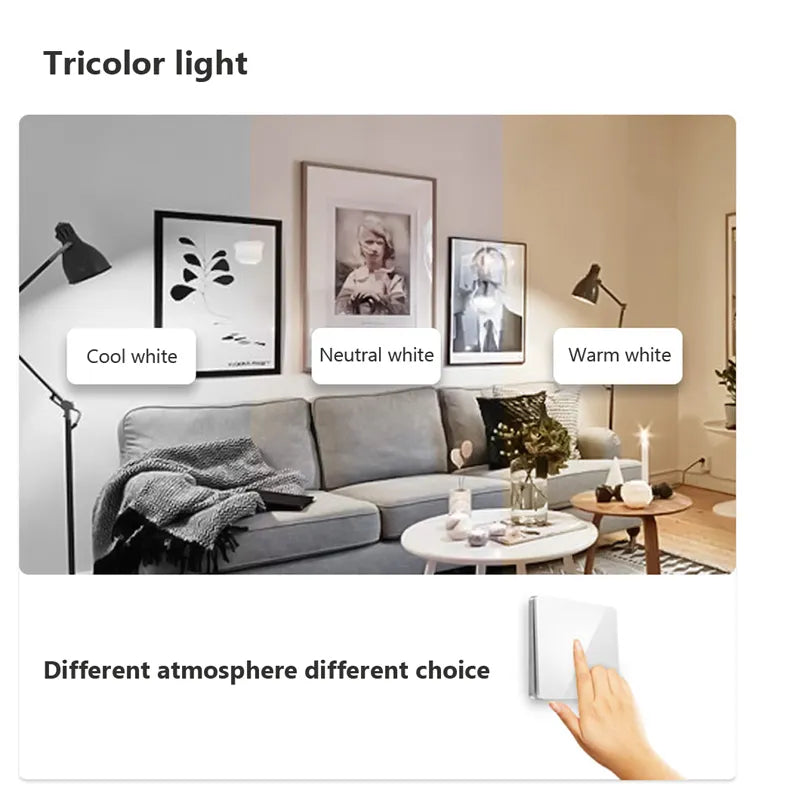 applique murale led verre nordique interrupteur créatif couloir chambre ventes usine - vue 7 sur 7