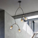 Nordischer Kronleuchter minimalistisches modernes Design mit eleganter Molekularstruktur