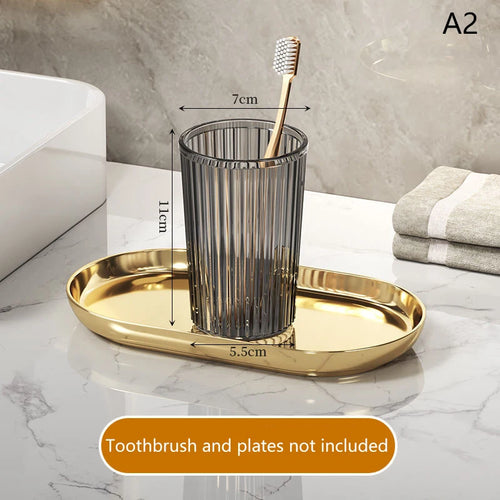 gobelet en acrylique pour brosse à dents accessoire de salle de bain élégant - vue 11 sur 10