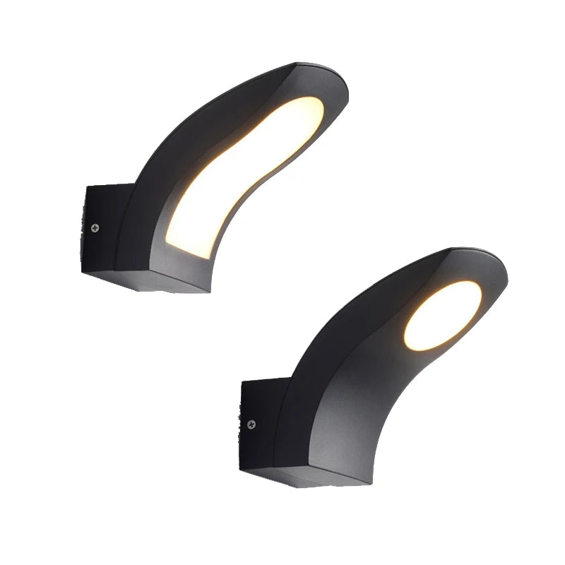 10W LED Wall Light IP65 Outdoor Waterproof Garden Wall Lamp Indoor Corridor Bedroom Living Room Decoration Lighting Aluminum - vue 7 sur 9