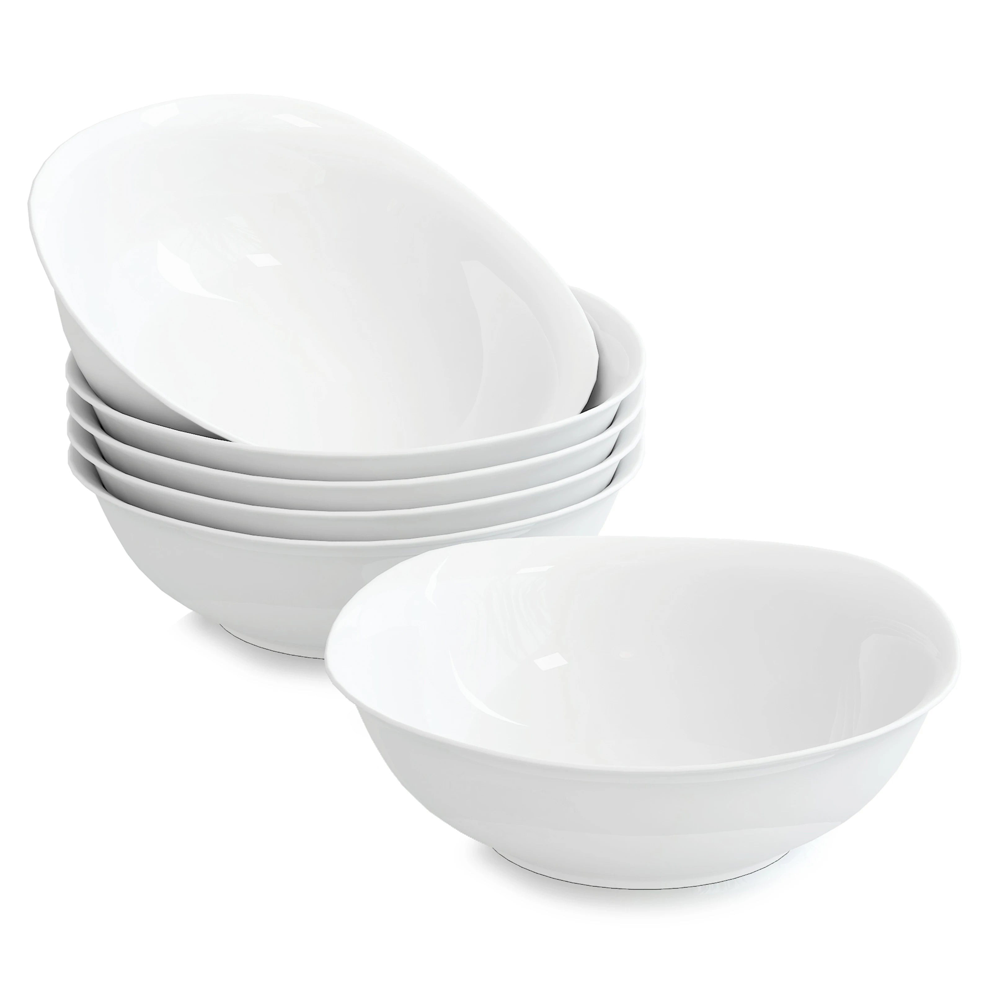 ensemble 6 bols porcelaine elisa 17 cm uni