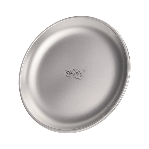 Assiette titane ultralégère portable pour camping randonnée