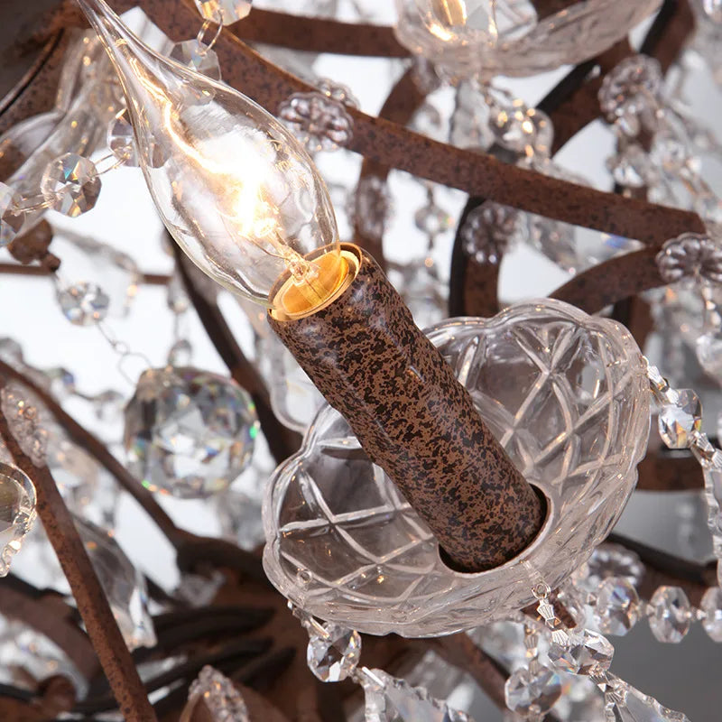 Lustre en cristal Vintage - vue 4 sur 8