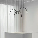 lampe suspendue en laiton noir doré avec led pour bars et restaurants