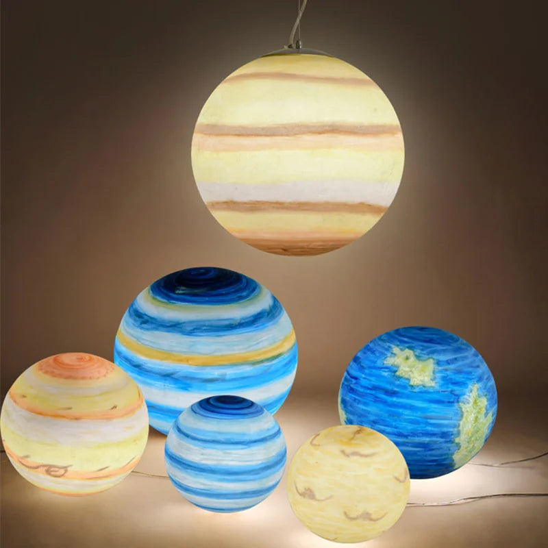 lampe décorative planètes lune soleil mars et autres - vue 5 sur 14
