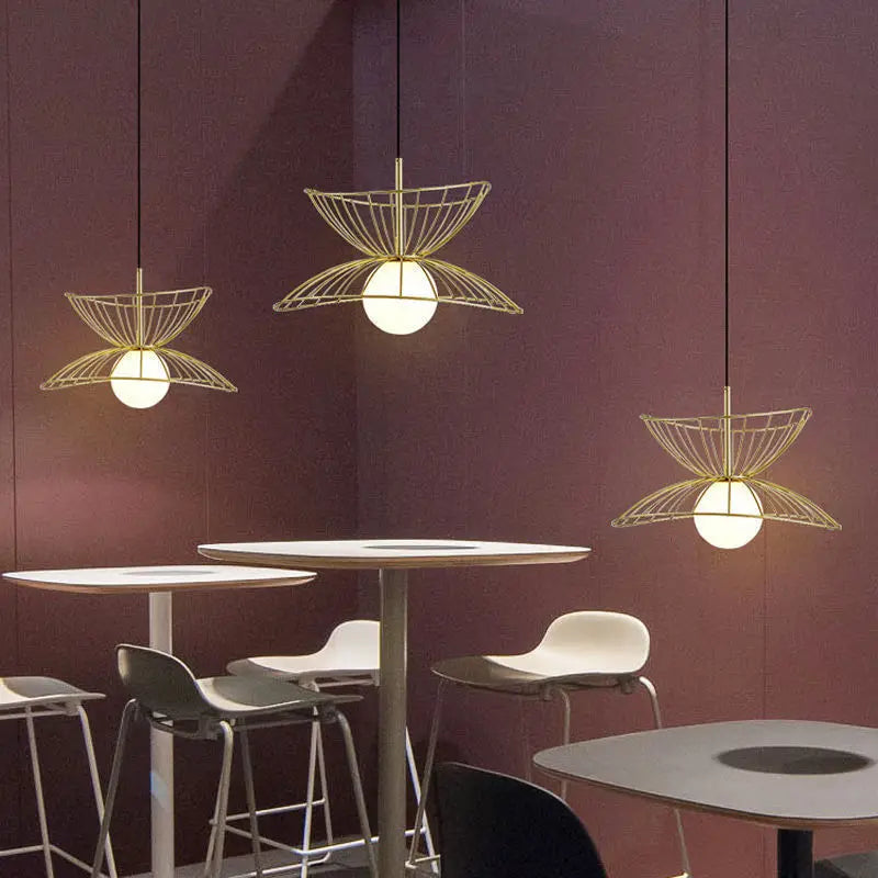 Design-Pendelleuchte aus Metall mit verstellbarem Kabel und LED - vue 6 sur 8