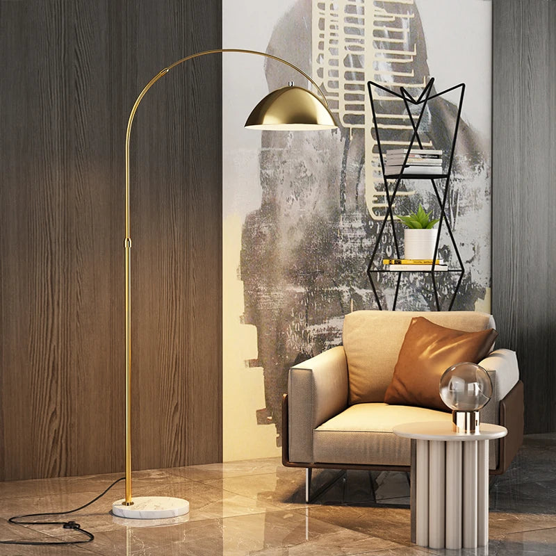 Lampadaire LED Marbre Luxe Styliste Italien - vue 4 sur 8