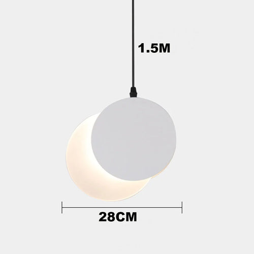 Moderne Pendelleuchte Dekorative Design-Luna für den Innenbereich - vue 9 sur 10