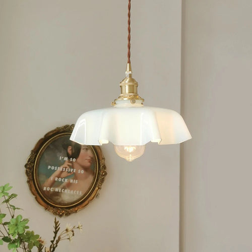 Nordique Rétro Coloré Verre Suspension lumières Salon Suspension Simple Lampe De Chevet LED E27 Éclairage Bar Hôtel Décor Luminaire