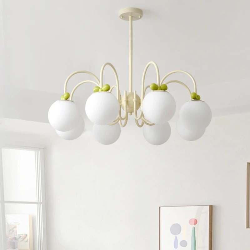 lustre en verre de style français idéal pour hôtel - vue 4 sur 11