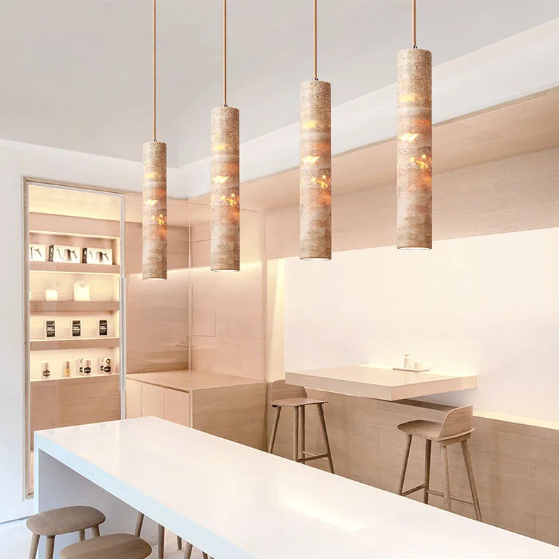 suspension design wabi-sabi en pierre pour ambiance moderne - vue 5 sur 14