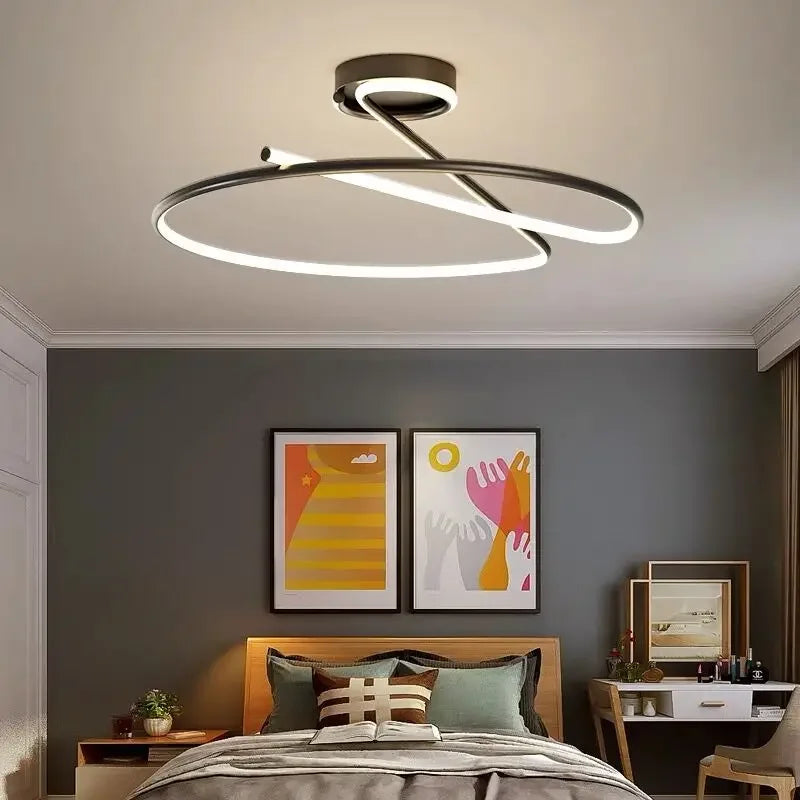 Plafond moderne à LEDs allée pour salon salle à manger chambre Loft décoration de la maison luminaires d'intérieur - vue 4 sur 22