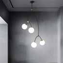 Nordischer Kronleuchter minimalistisches modernes Design mit eleganter Molekularstruktur